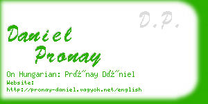 daniel pronay business card